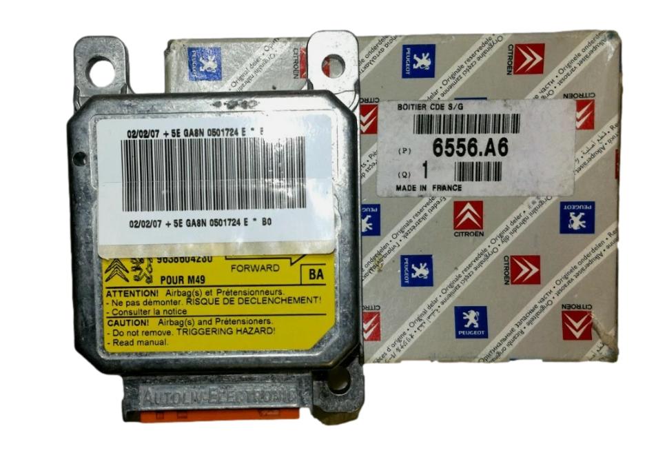 Sterownik Moduł Airbag 6556A6 Oryginał Citroen Peugeot 6556.A6
