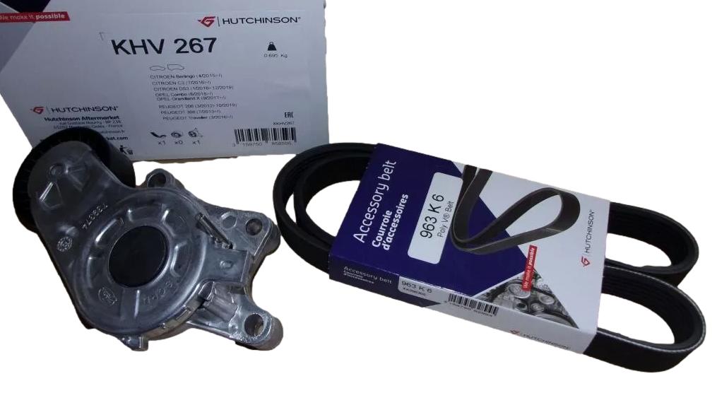 Zestaw Paska Napędu 1611503880 Citroen Peugeot Hutchinson HUT KHV267