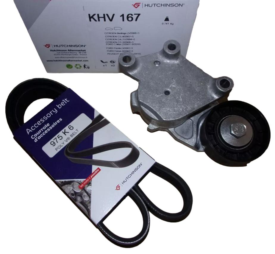 Zestaw Paska Napędu 1613844180 Citroen Peugeot Hutchinson HUT KHV167