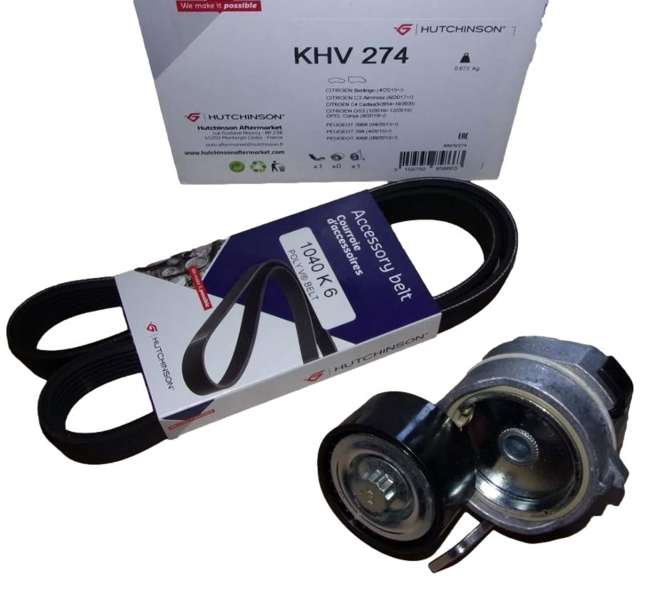 Zestaw Paska Napędu 1623068880 Citroen Peugeot Hutchinson HUT KHV274