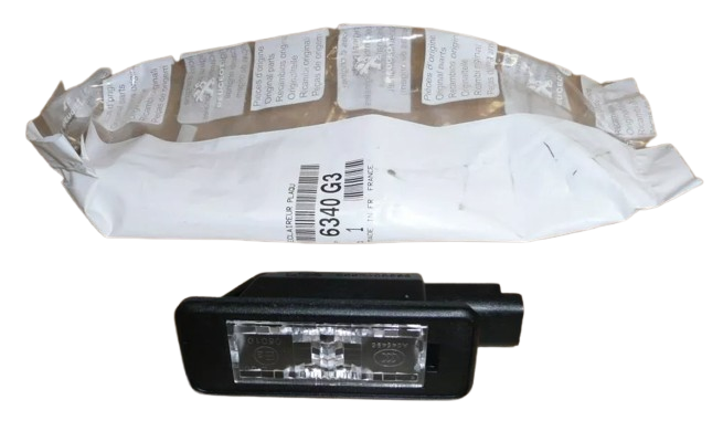 Lampa Oświetlenia Tablicy Rejestracyjnej 6340G3 Citroen Peugeot Oryginał ORG 6340G3