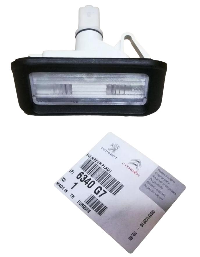 Lampa Oświetlenia Tablicy Rejestracyjnej 6340G7 Citroen Peugeot Oryginał ORG 6340G7