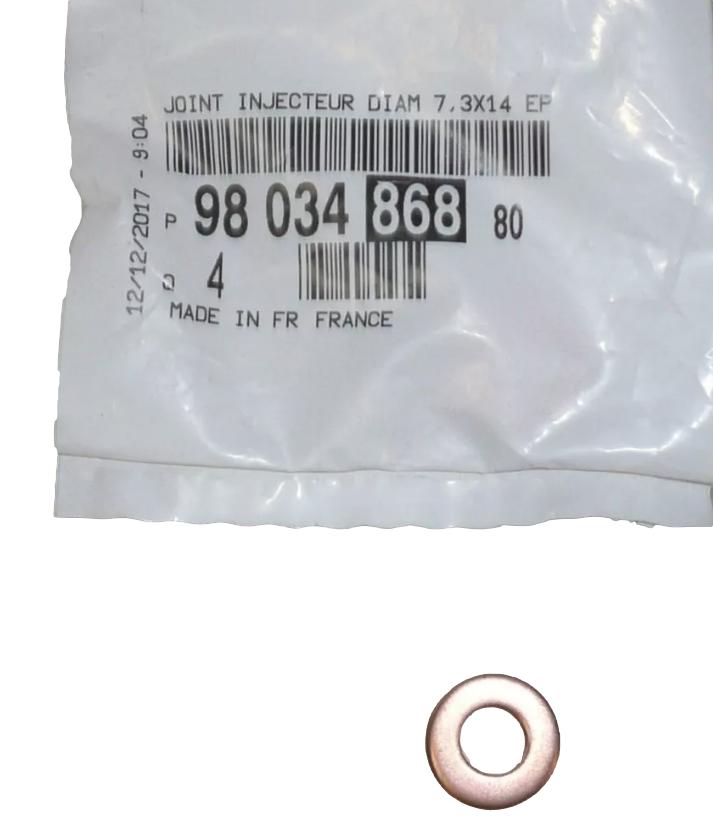 Podkładka Wtrysku 9803486880 Citroen Peugeot Oryginał ORG 9803486880