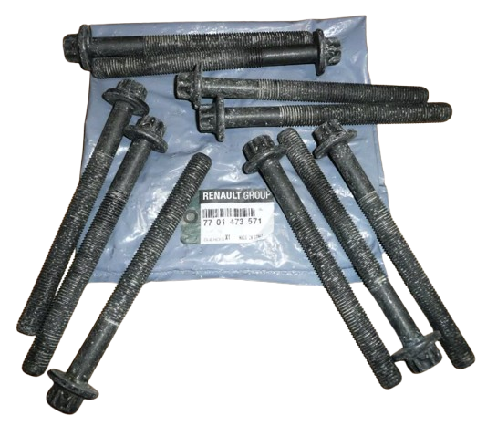 Śruby Głowicy 7701473571 Renault Dacia Oryginał ORG 7701473571
