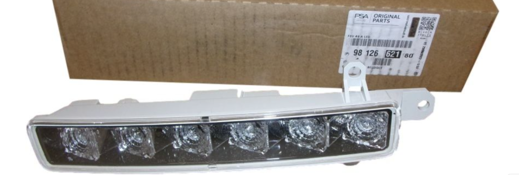 Lampa Drl 9812662180 Citroen Peugeot Oryginał ORG 9812662180